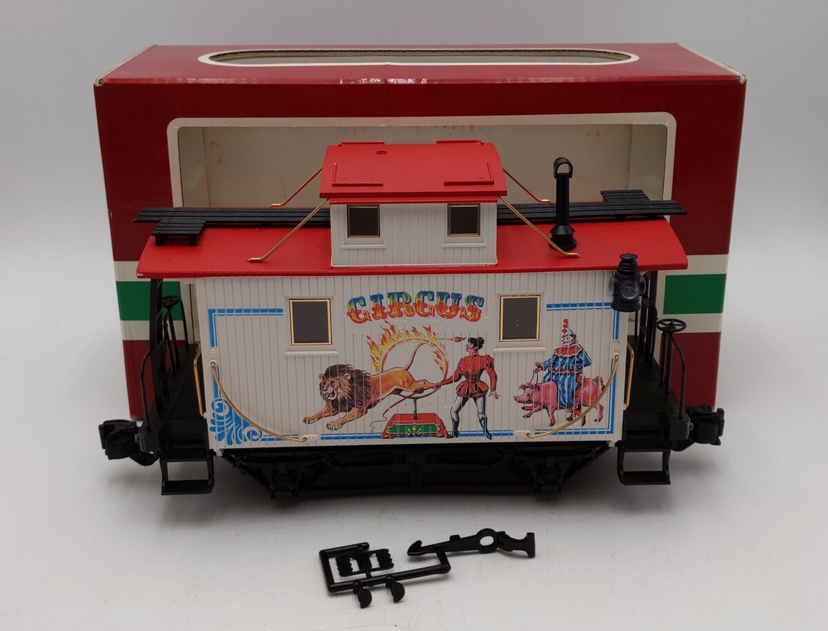 LGB 41653 G Scale Circus Caboose w/Plastic Wheels EX/Box