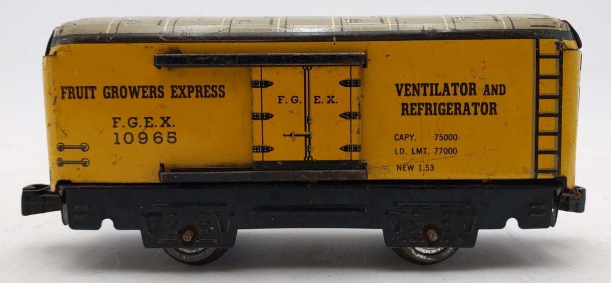 Marx 10965 Vintage O Fruit Growers Express Tin Litho Boxcar