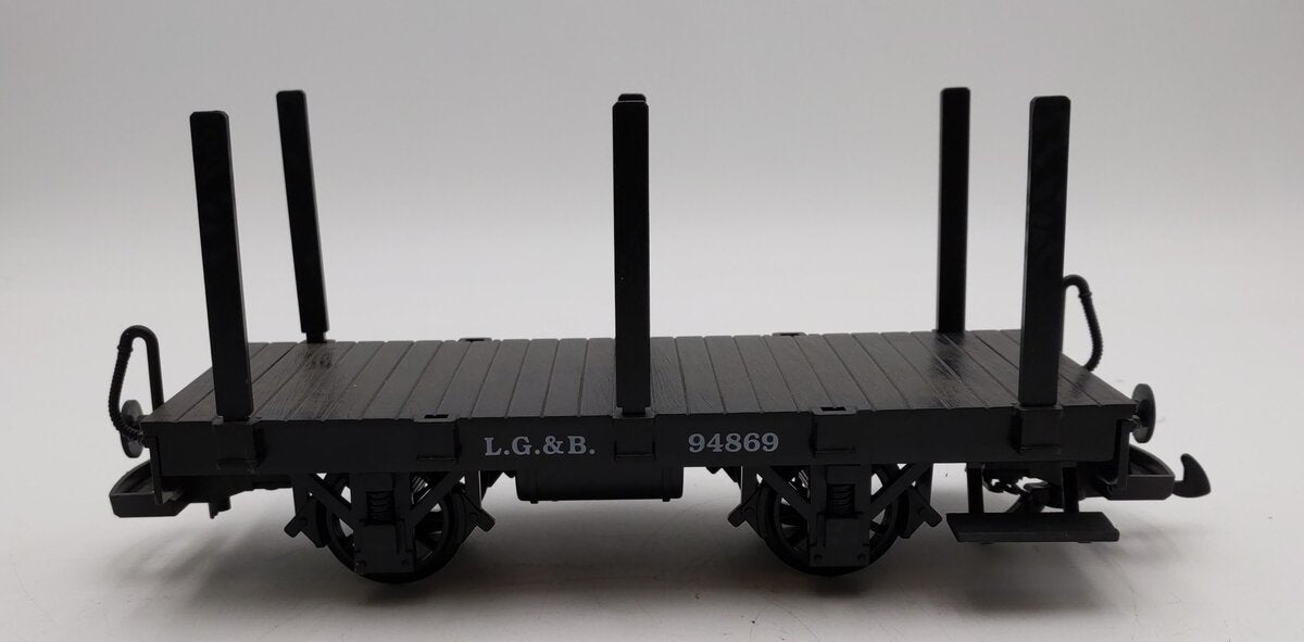 LGB Toy Train System G Scale 94869 L.G.&B. Flatbed Freight Car (NO TRUCK) EX/Box