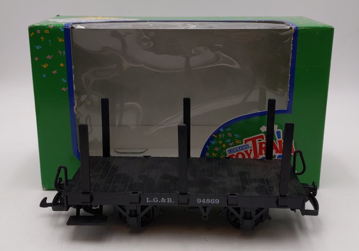 LGB Toy Train System G Scale 94869 L.G.&B. Flatbed Freight Car (NO TRUCK) EX/Box