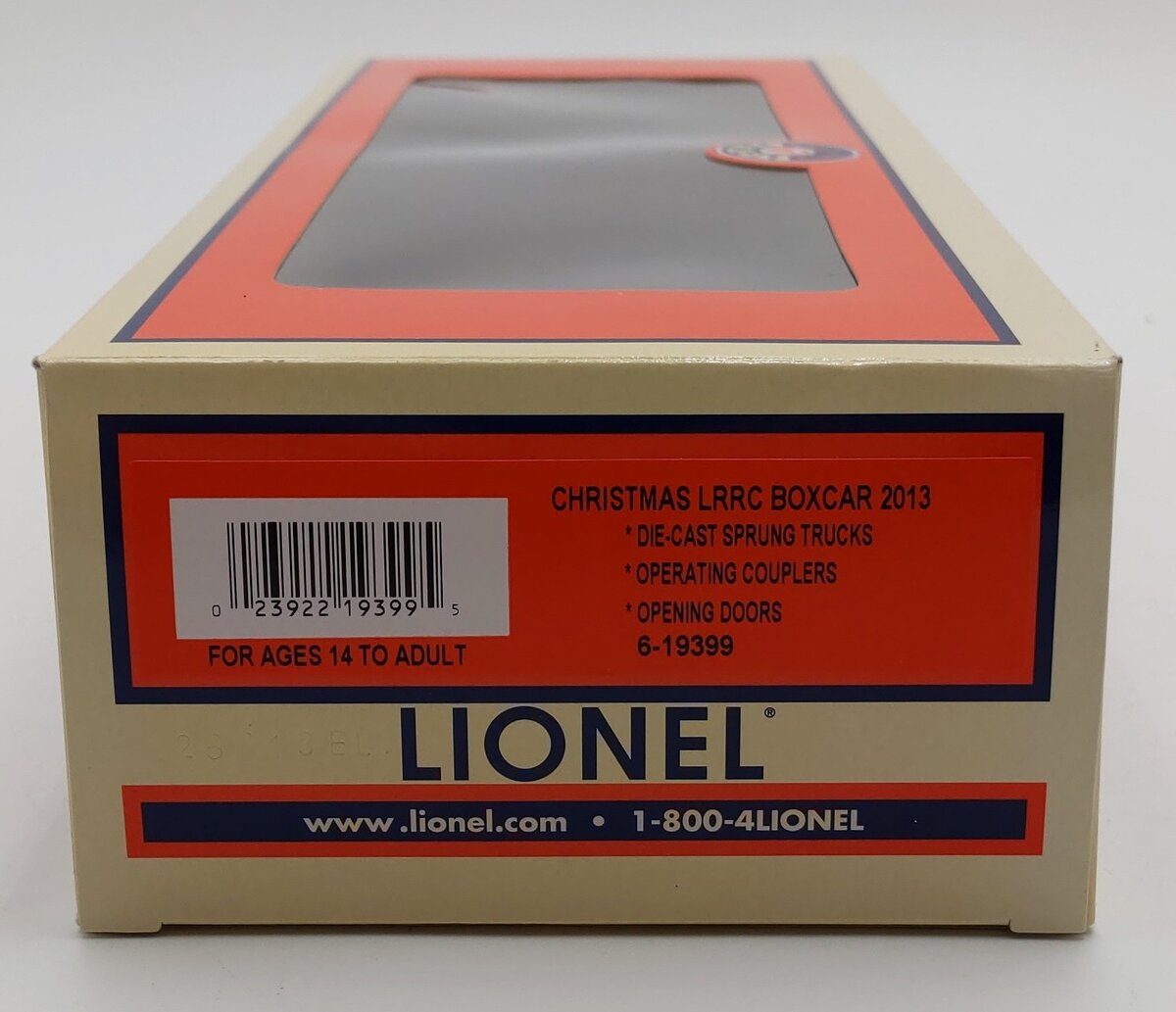 Lionel 6-19399 O Christmas LRRC Boxcar #2013 LN/Box