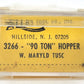 Atlas 3266 N Scale Western Maryland Hopper #85090 EX/Box