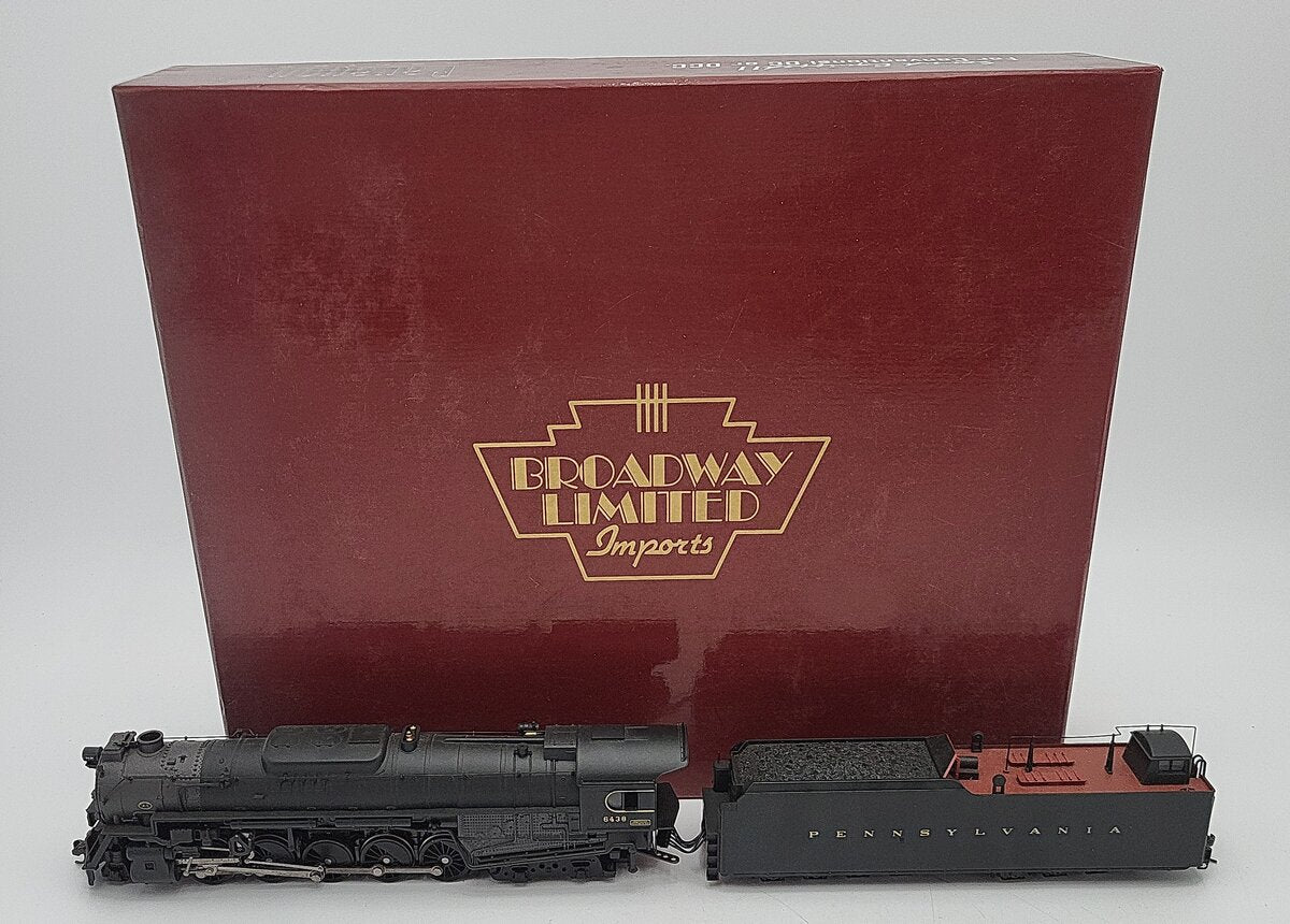 Broadway Limited 025 HO PRR J1 2-10-4 Powered Steam Loco #6438 w/ SND&DCC EX/Box