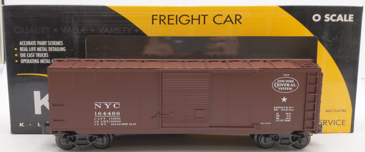 K-Line K761-17584 O NYC Boxcar #164466 EX/Box