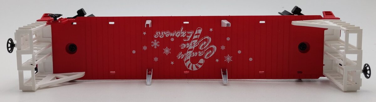 Lionel 6-81373 O Candy Cane Express Bulkhead Flatcar 3-Rail Ready-to-Run #81373 LN/Box