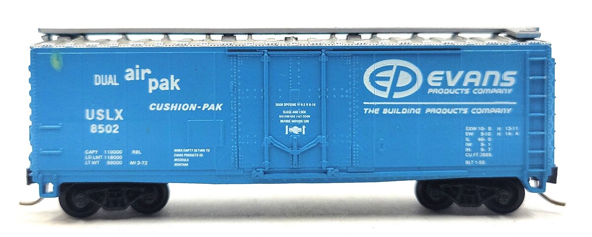 Atlas 3313 N Scale Evan's Produce 40' Plug Reefer Car #8502 LN/Box