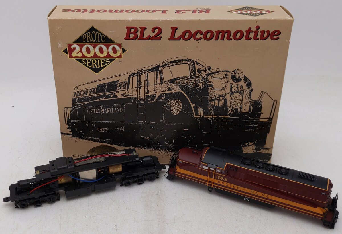 Proto 2000 8354 HO Boston And Maine Diesel Locomotive #1553 EX/Box