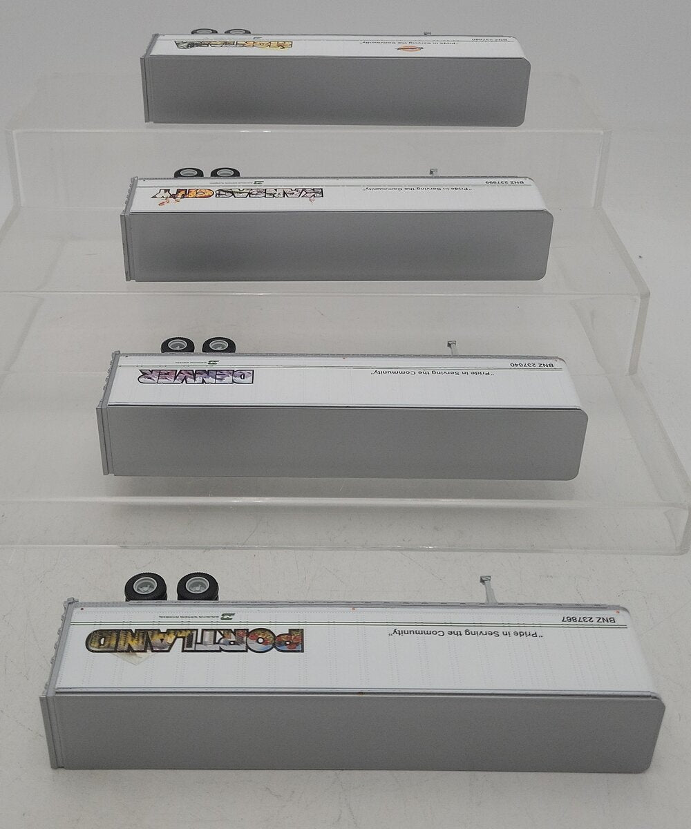 Athearn HO Scale Assorted Burlington Northern 45' Trailers [4] LN
