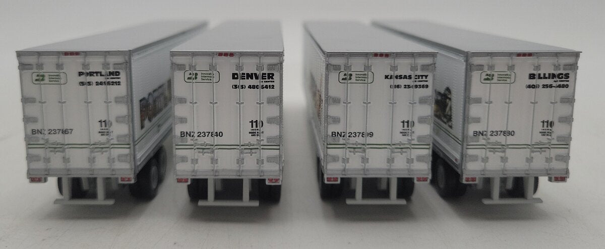Athearn HO Scale Assorted Burlington Northern 45' Trailers [4] LN