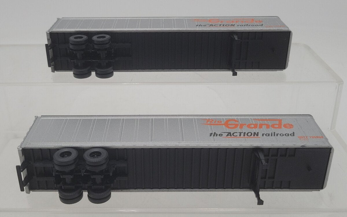 Athearn 5605 HO Scale Rio Grande 45' Trailer Set EX