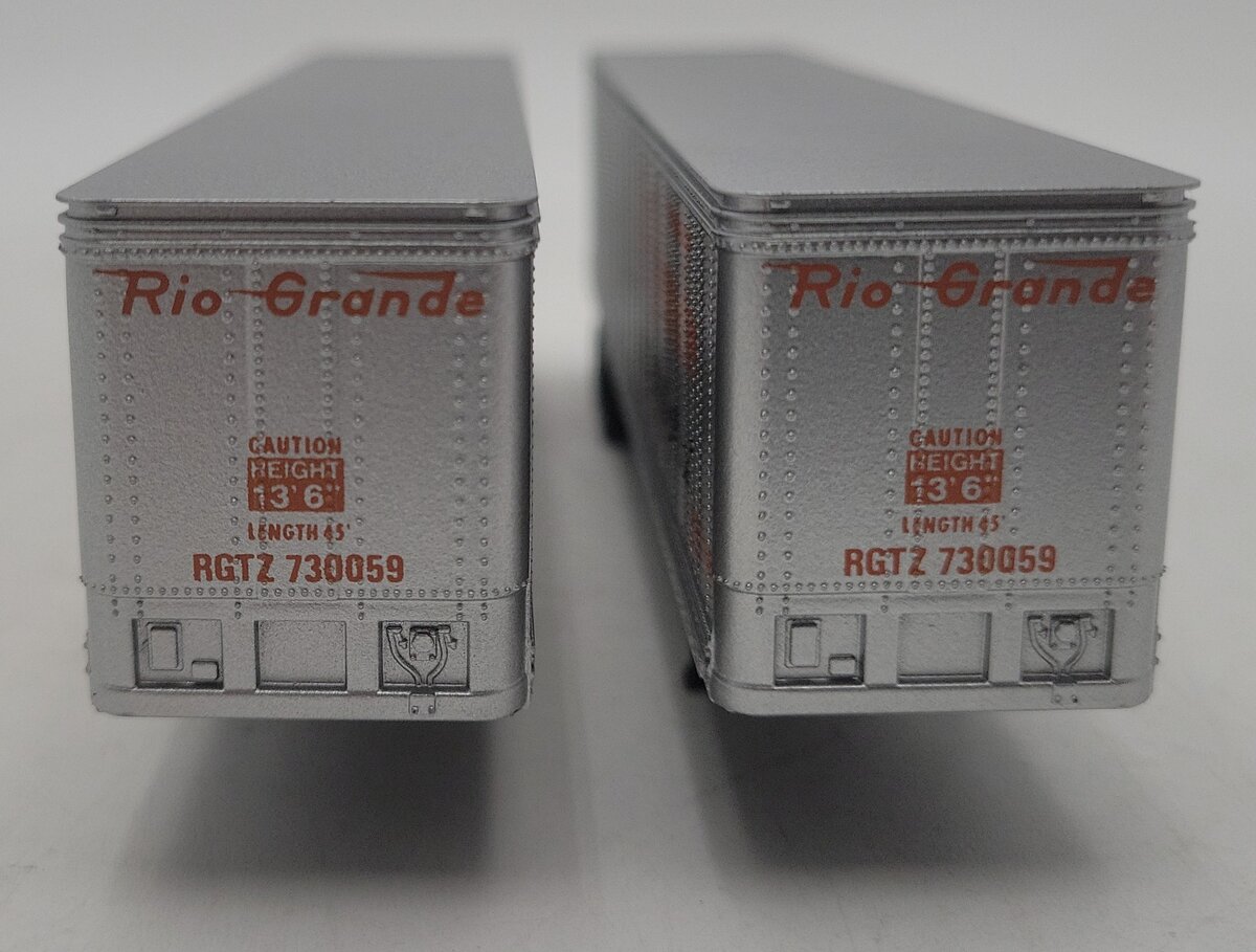 Athearn 5605 HO Scale Rio Grande 45' Trailer Set EX