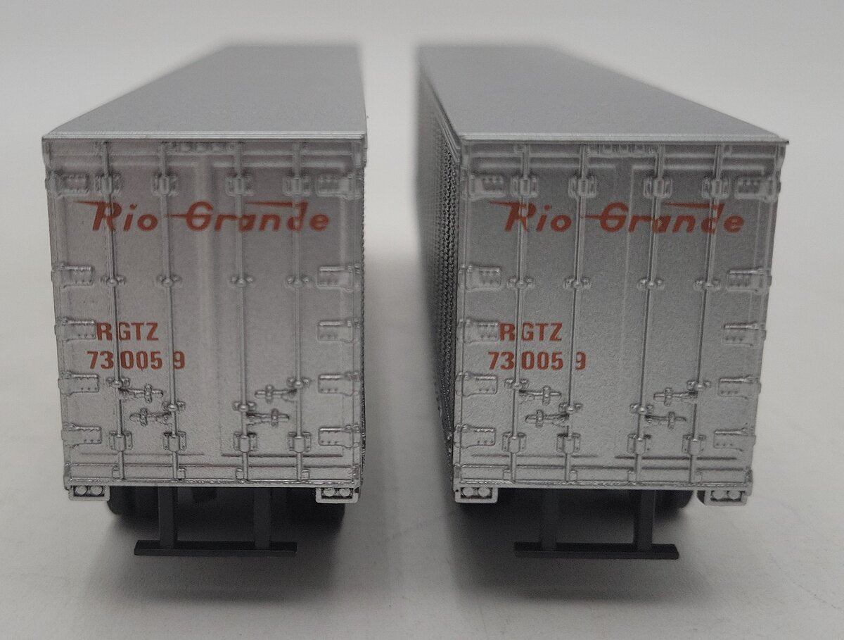 Athearn 5605 HO Scale Rio Grande 45' Trailer Set EX