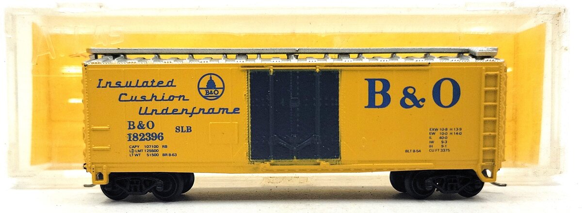 Atlas 3319 N Scale Baltimore & Ohio 40' Standard Boxcar #182396 LN/Box