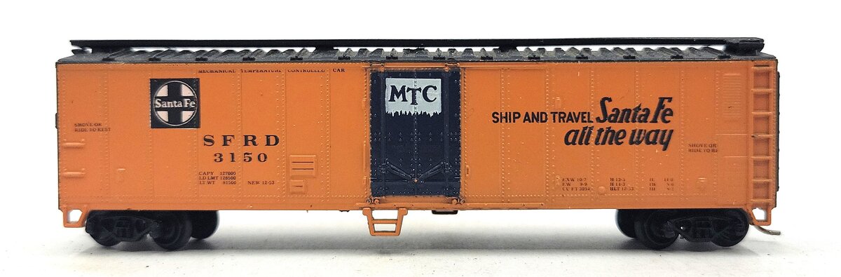 Atlas 3667 N Scale Santa Fe 50' Reefer #3150 EX/Box