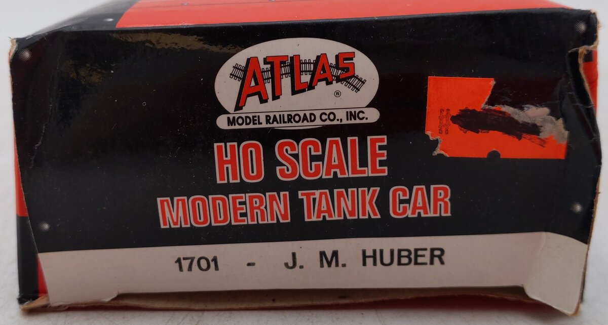 Atlas 1701 HO J.M. Huber Tank Car #79380 VG/Box