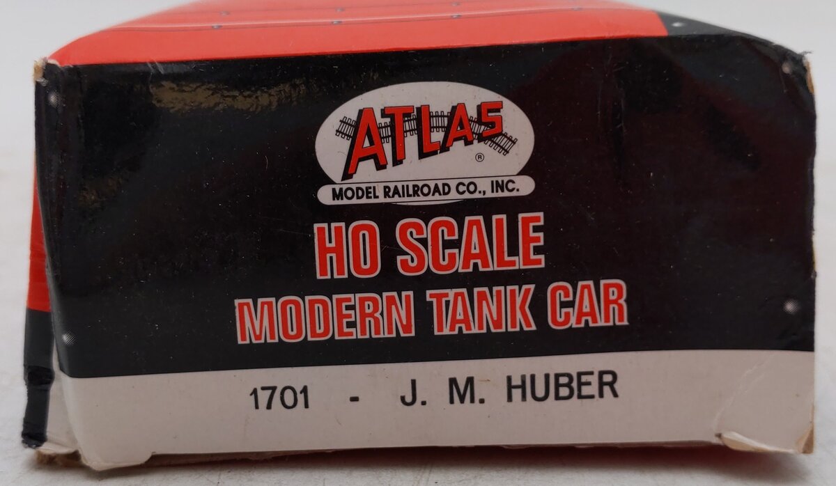 Atlas 1701 HO J.M. Huber Tank Car #79380 VG/Box