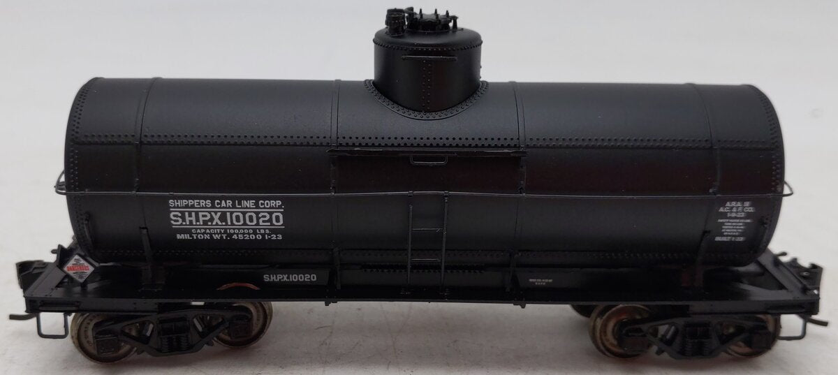 Proto 2000 23176 HO Scale S.H.P.X. 10,000 Gallon Type 21 Riveted Tank Car #10020 EX/Box