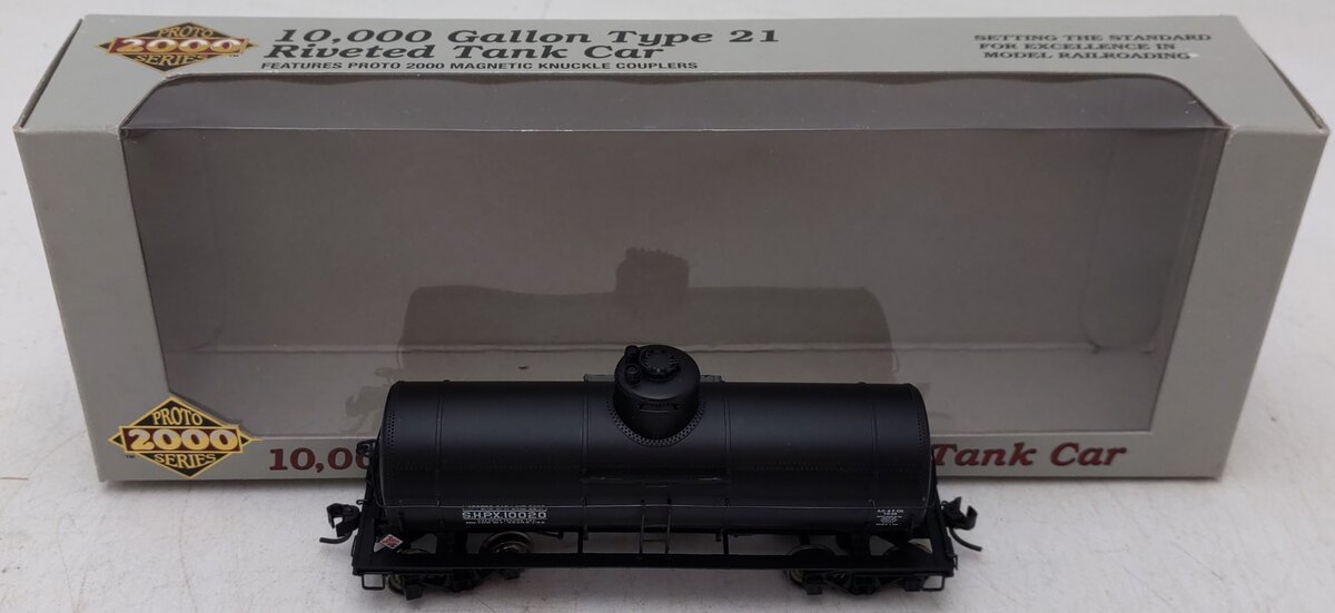 Proto 2000 23176 HO Scale S.H.P.X. 10,000 Gallon Type 21 Riveted Tank Car #10020 EX/Box