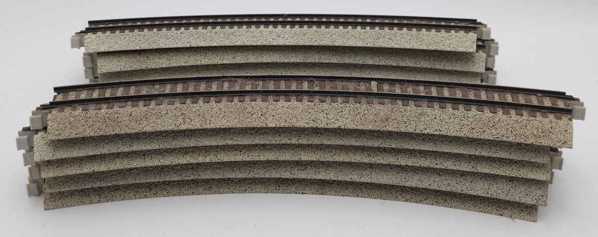 S-Helper 00292 S Scale 24" 30° Curved Track Sections (9) VG