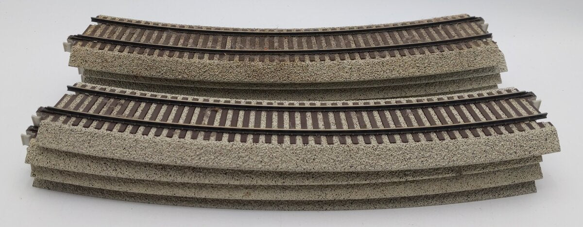 S-Helper 00292 S Scale 24" 30° Curved Track Sections (9) VG