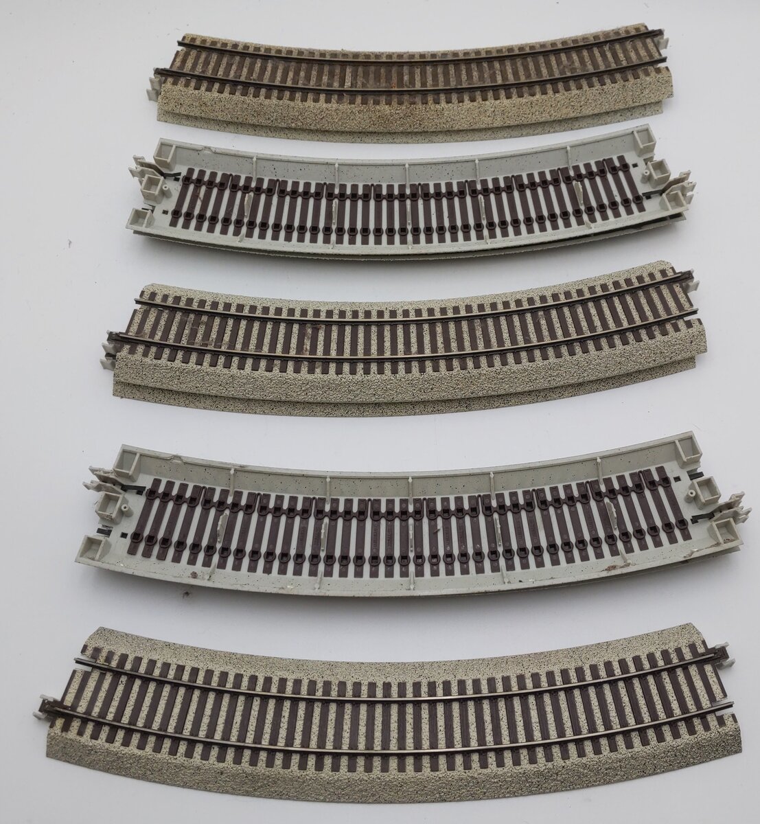 S-Helper 00292 S Scale 24" 30° Curved Track Sections (9) VG