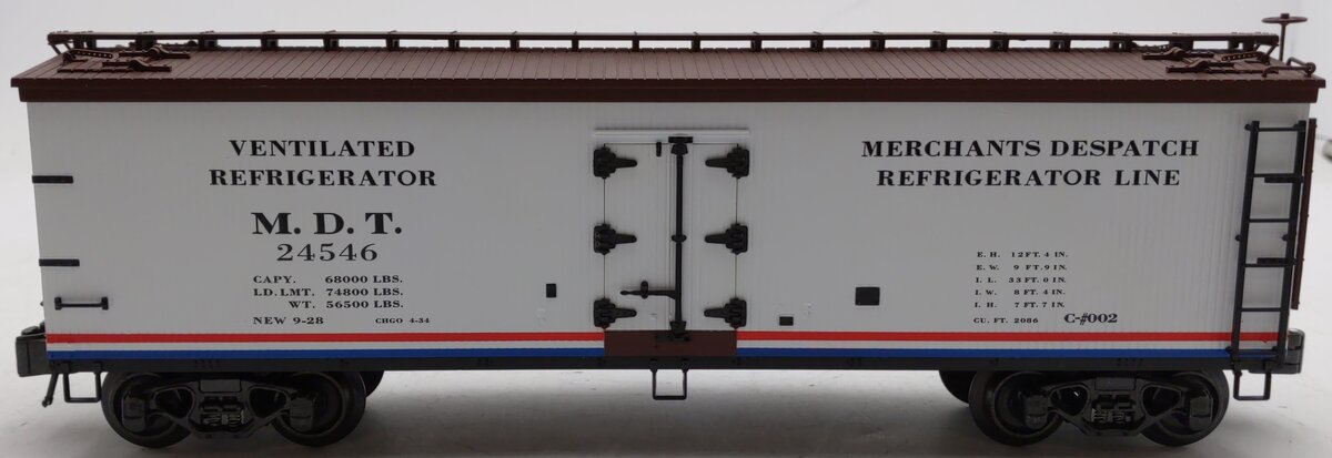 K-Line K742-80331 O Gauge Merchants Despatch Reefer Car #24546 LN/Box