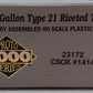 Proto 2000 23172 HO CSOX 10,00 Gallon Type 21 Riveted Tank Car EX/Box