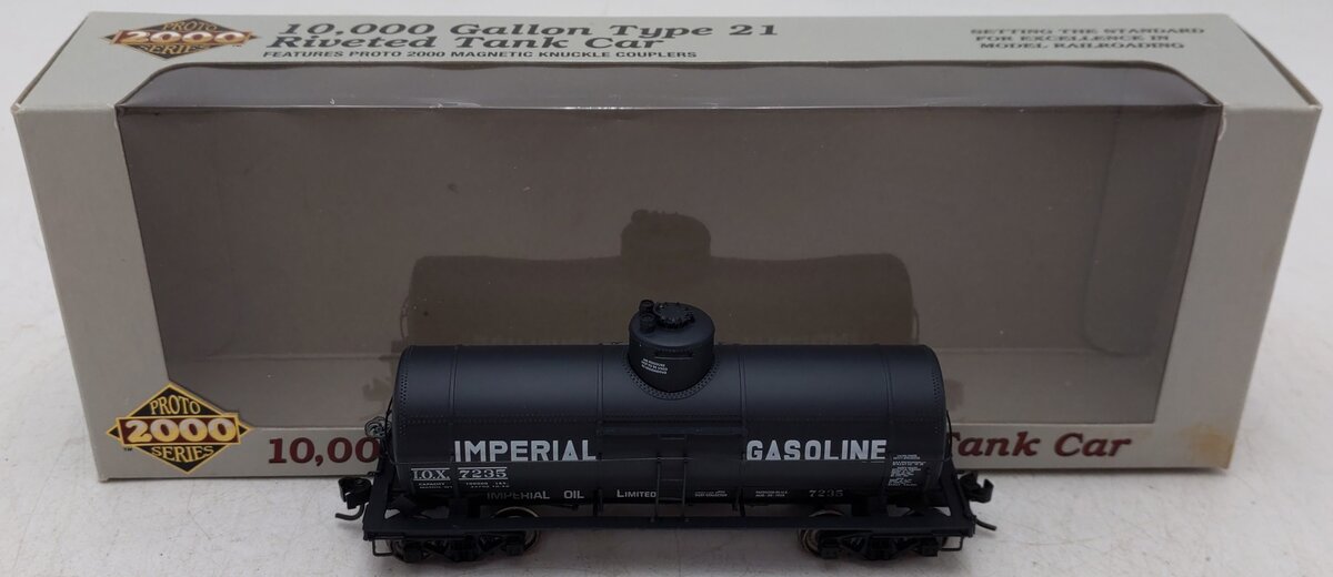 Proto 2000 101321 HO Imperial Oil 10K Gallon Type 21 Riveted Tank Car #7235 EX/Box