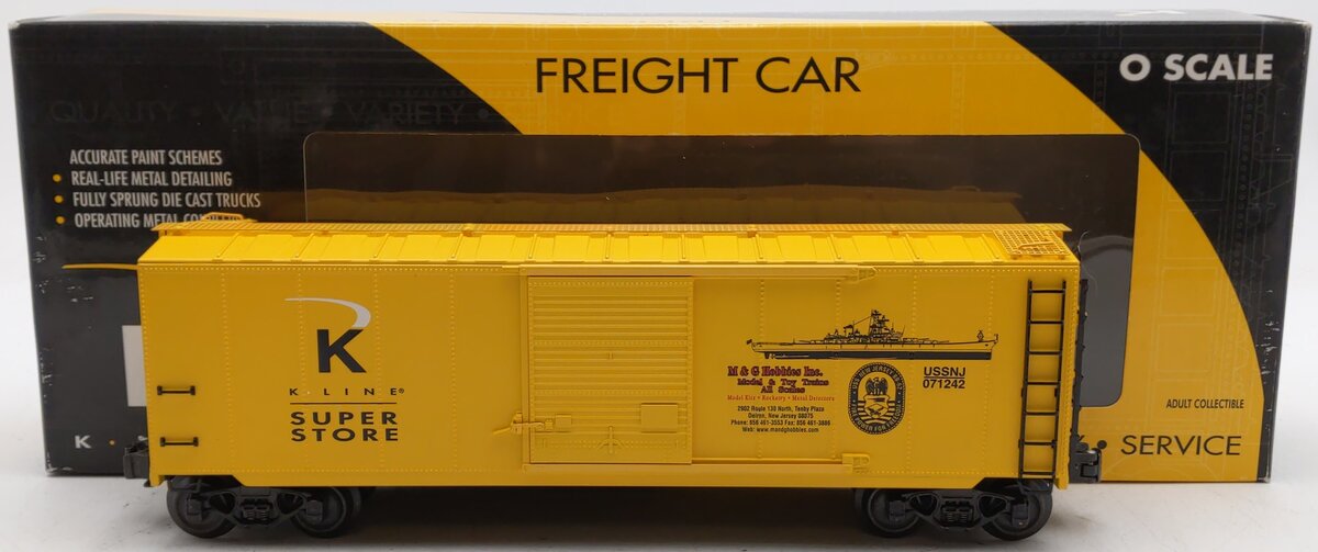 K-Line K761-9012 O Gauge M&G Hobbies "K-Line Super Store" Boxcar #071242 LN/Box