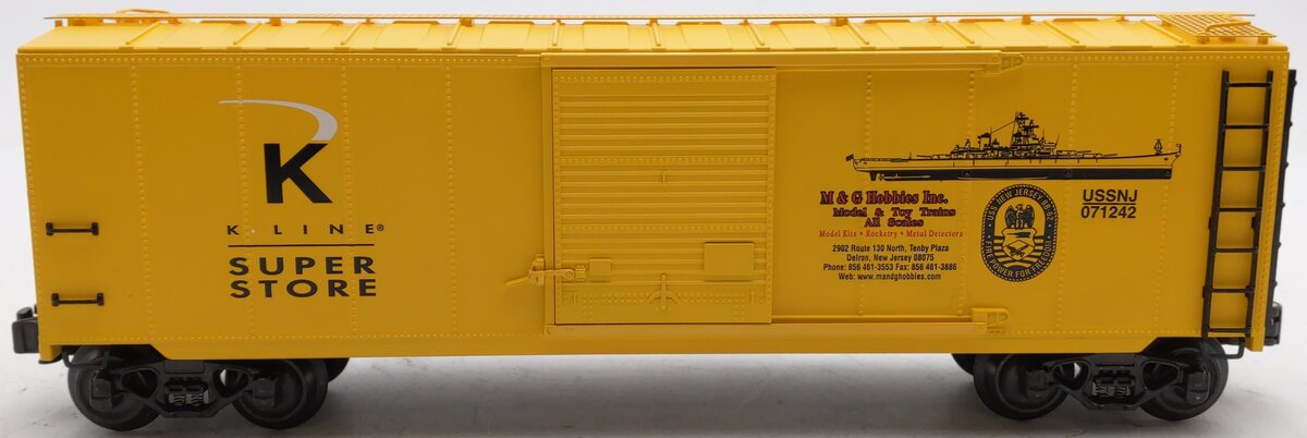 K-Line K761-9012 O Gauge M&G Hobbies "K-Line Super Store" Boxcar #071242 LN/Box