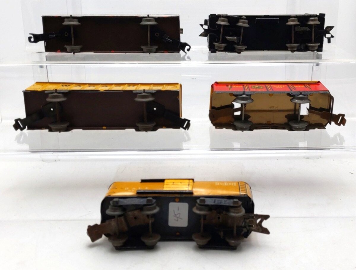 Marx Vintage O Freight Cars: 4484, 554, 20102, 90171 & 80982 [5] VG