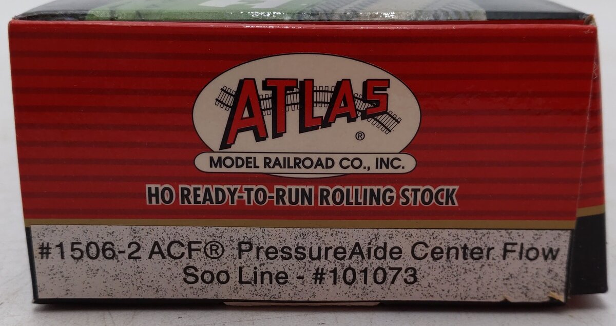 Atlas 1506-2 HO Soo Line ACF PressureAide Center Flow Hopper #101073 EX/Box