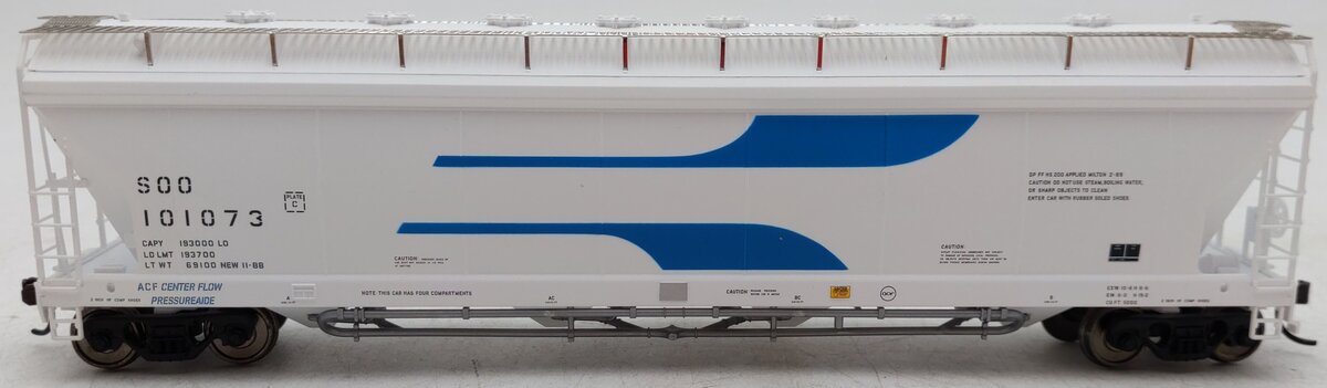 Atlas 1506-2 HO Soo Line ACF PressureAide Center Flow Hopper #101073 EX/Box