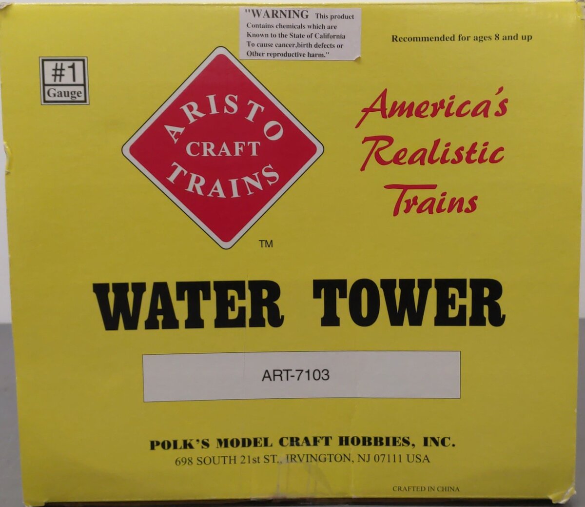 Aristo-Craft 7103 G Scale Water Tower EX/Box