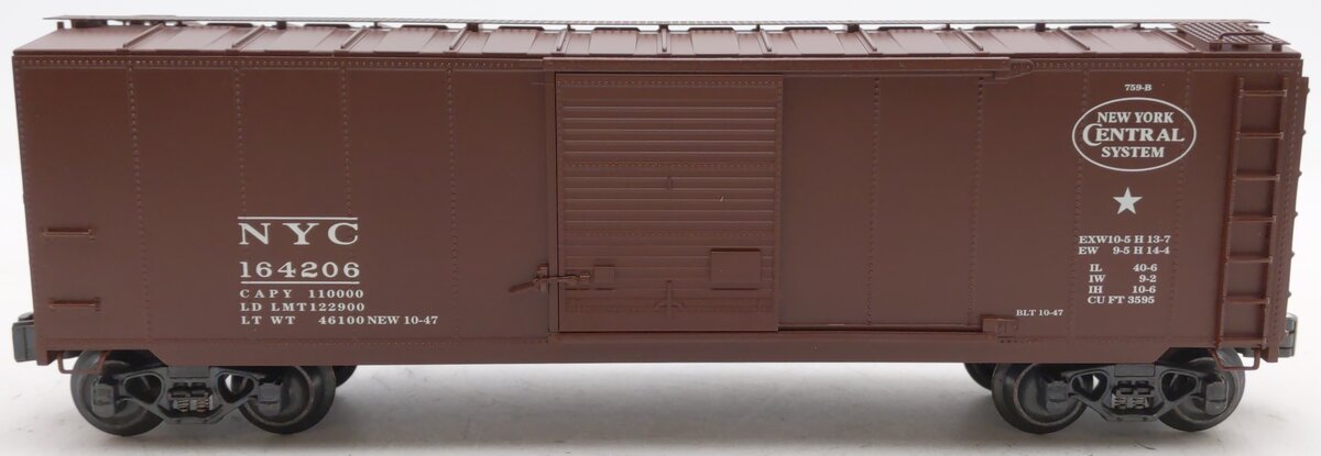K-Line K761-17582 O Gauge NYC Boxcar #164206 EX/Box