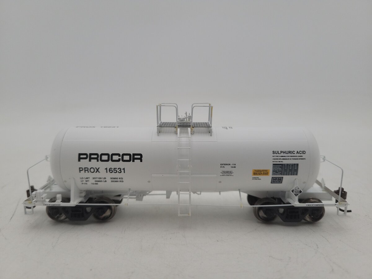 Athearn 96127 HO RTR 13,600-Gallon Acid Tank, Procor/White#16531 EX/Box