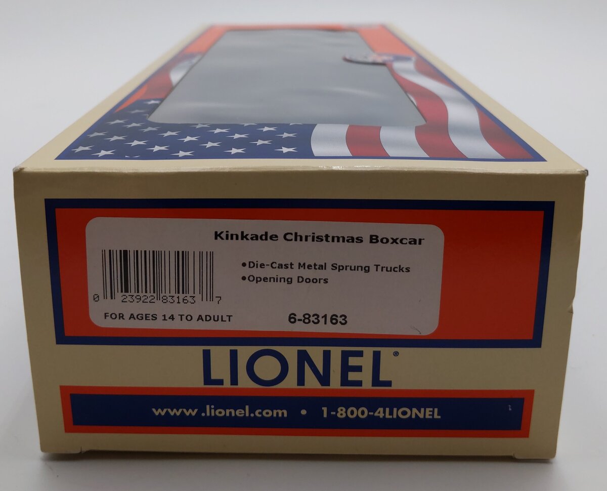 Lionel 6-83163 O Kinkade Christmas Boxcar LN/Box