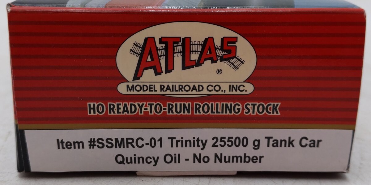 Atlas SSMRC-01 HO Scale Trinity 25500g Quincy Oil Tank Car #25022 EX/Box
