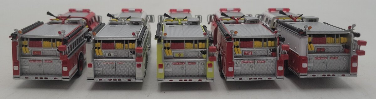 Athearn HO Scale Assorted Firetrucks [5] EX