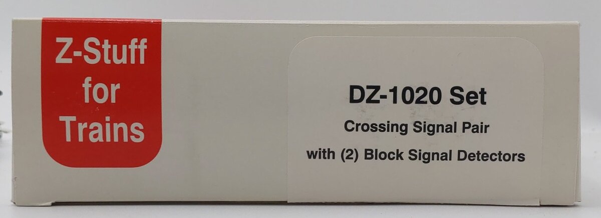 Z-Stuff DZ-1020 O Crossing Signal w/Block Signal Detector & Sound (Set of 2) LN/Box