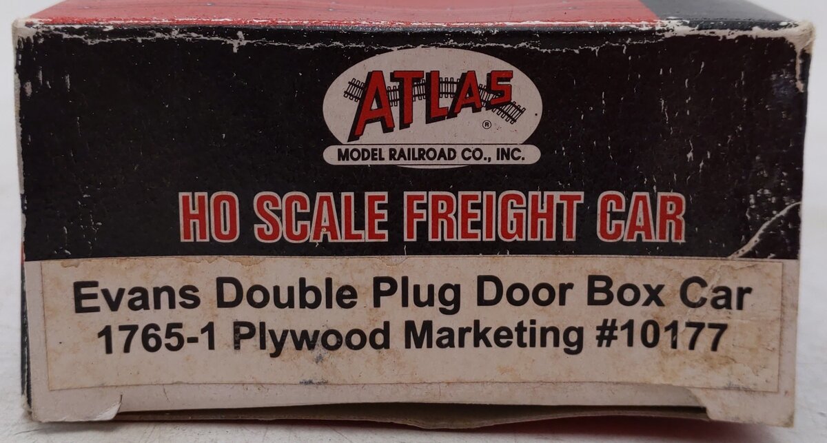 Atlas 1765-1 PMA Evans Double Plug Door Box Car #10177 EX/Box