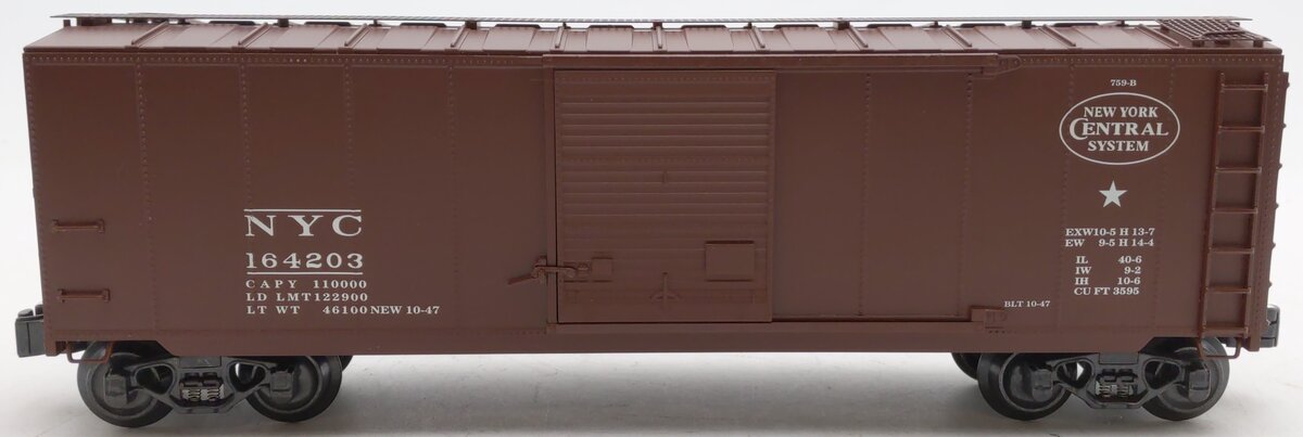 K-Line K761-17581 O Gauge NYC Boxcar #164203 EX/Box