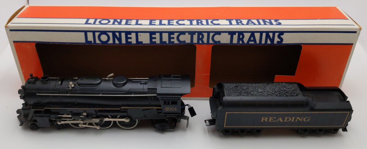 Lionel 6-18004 O Reading 4-6-2 Steam Locomotive & Tender #8004 VG/Box