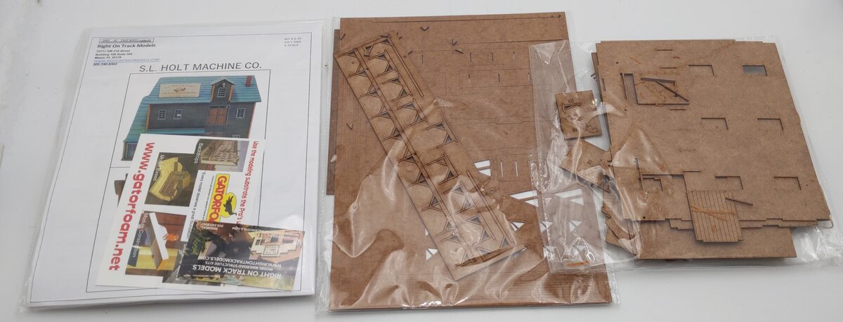 Right On Track Models S-10 S Scale S.L Holt Machine CO. Building Kit EX