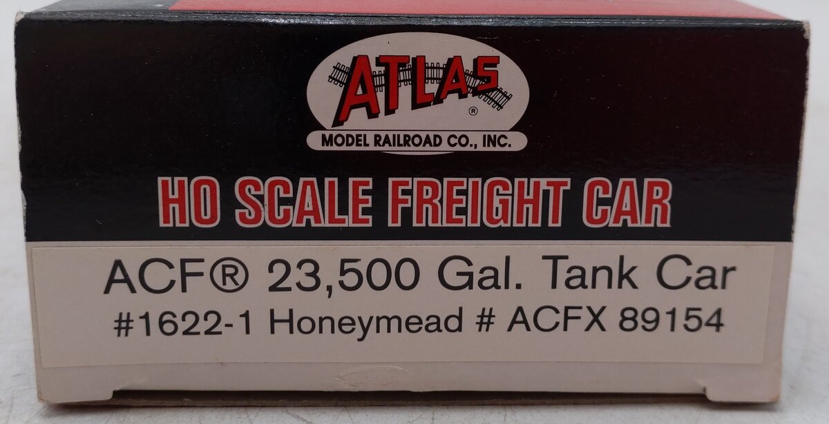 Atlas 1622-1 HO Scale Honeymead ACF 23,500 Gallon Tank Car #89154 EX/Box