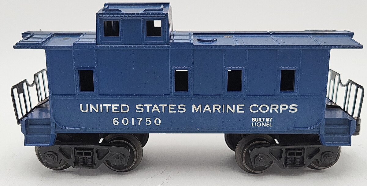 Lionel 6017-50 Vintage O USMC Blue Caboose EX