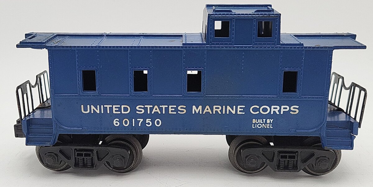 Lionel 6017-50 Vintage O USMC Blue Caboose EX