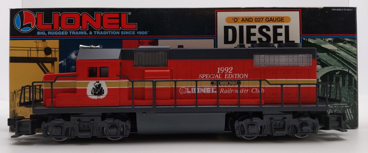 Lionel 6-18818 O Lionel Railroader Club GP-38 Diesel Locomotive w/Horn LN/Box