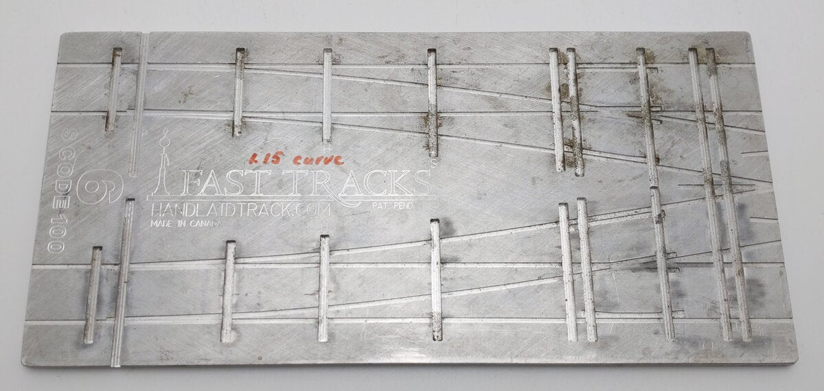 Fast Tracks AF-S-T-6-ME100 S Scale Code 100 Turnout Assembly Fixture #6 EX