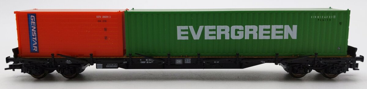 Fleischmann 5249 HO Scale DB Stake Car w/ Containers EX/Box